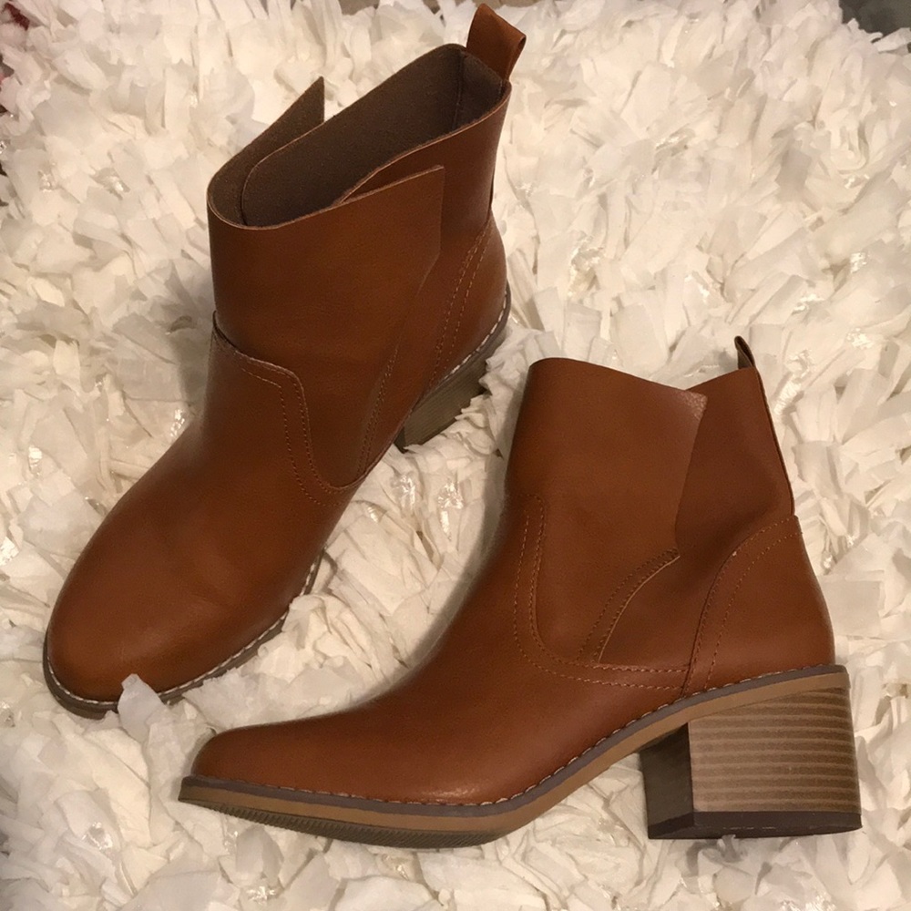 Brown booties